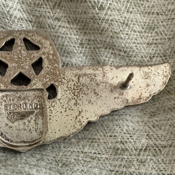 WWII US Air Force USA Senior Pilot Wings Badge - Picture 7 of 10